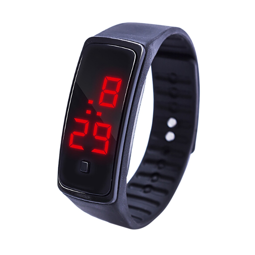 LED Digital Display Bracelet Watch Children's Students Silica Gel sport watch Electronic digital Watch gifts Men's wrist lumino3