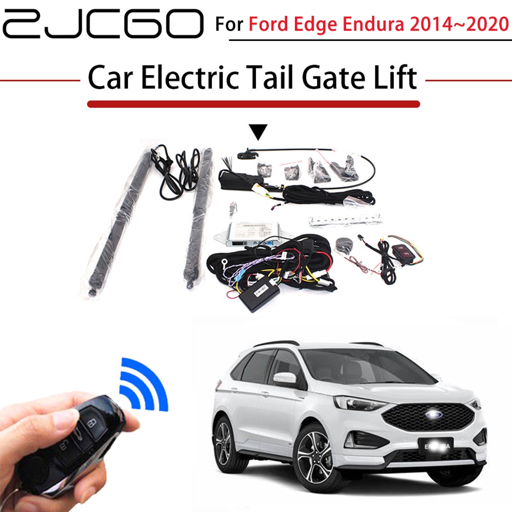 ZJCGO Car Electric Tail Gate Lift Trunk Rear Door Assist System for Ford Edge Endura 2014~2020 Original Car key Remote Control