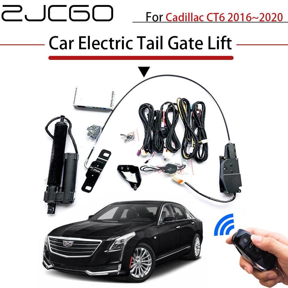 ZJCGO Car Electric Tail Gate Lift Trunk Rear Door Assist System for Cadillac CT6 2016~2020 Original Car key Remote Control