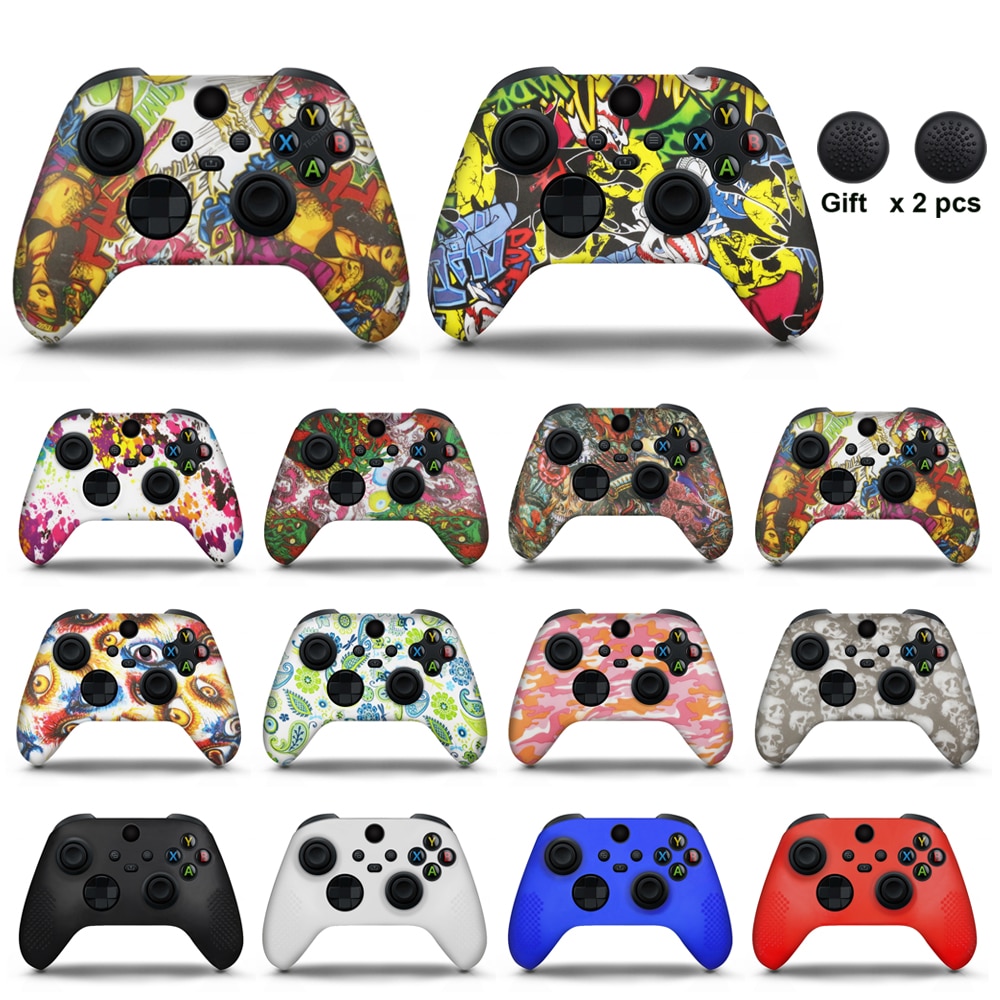 For Xbox Series X/S Controller Silicone Cover Rubber Skin Grip Case Protective For Xbox Series S Joystick Gamepad Accessories