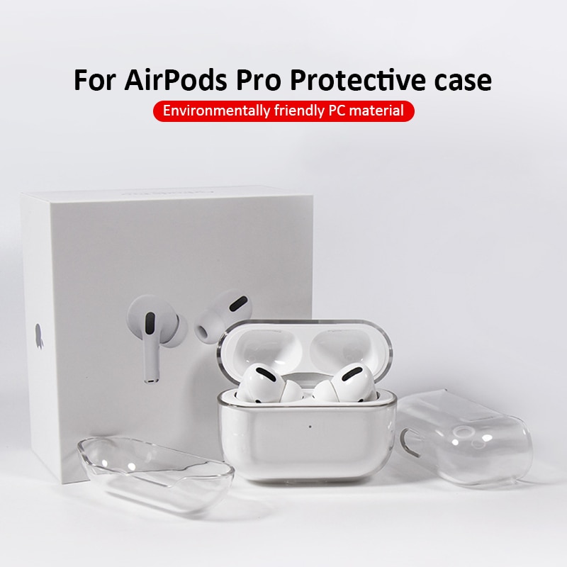 Transparent Silicone Soft TPU Case For AirPods Pro Clear Silicone Earphone Case For AirPods Pro Ultra Thin Cover Fundas