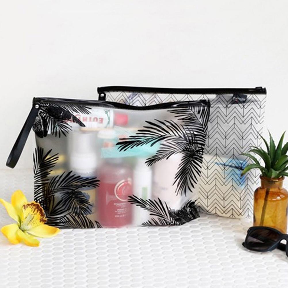 Portable Transparent Cosmetic bag PVC Waterproof Cosmetic bag Cases Makeup Brush Bag Wash storage bag Travel cosmetic bag