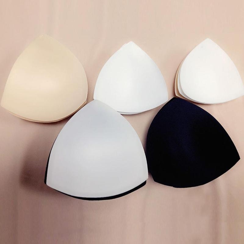 Sponge Bikini Bra Pad Triangle Cups Chest Push Up Insert Enhancer Accessories Pads Removeable Padding For Swimsuit Pads Foa