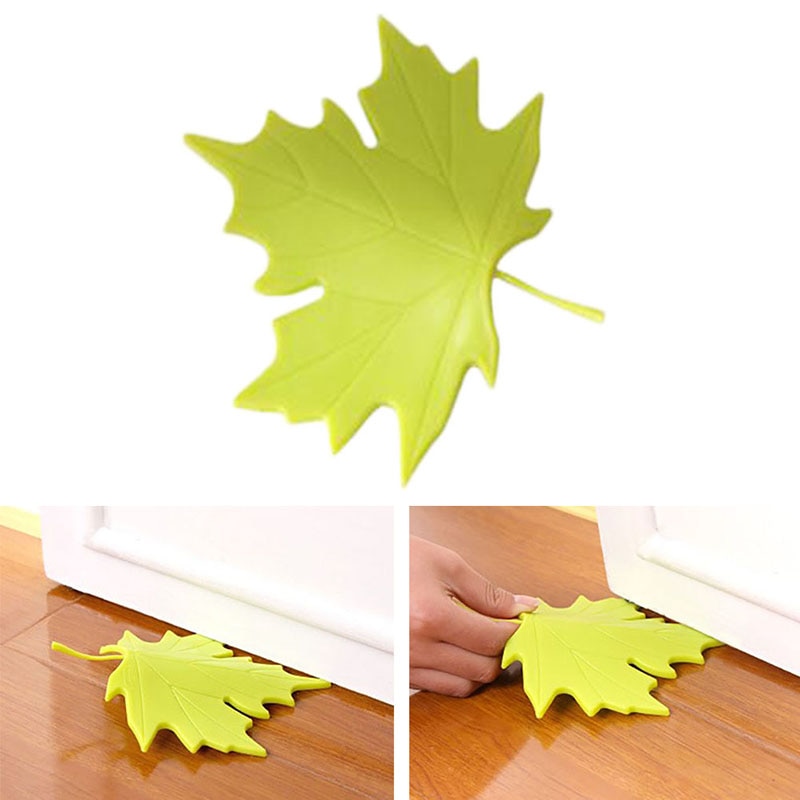 2020 Hot Sell High Quality Maple Leaf Door File Windproof Safety Anti-collision Door Plug Door Clip Home Living Room Decorations