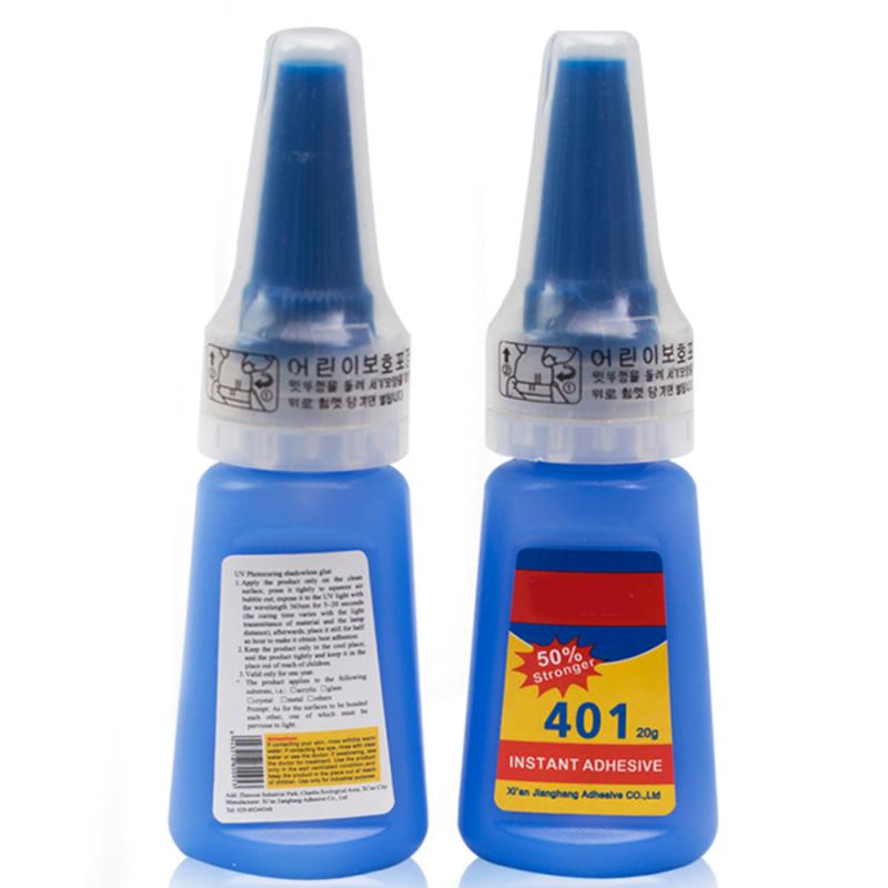 1Bottle 401 Rapid Fix Instant Fast Adhesive Stronger Super Glue Multi-Purpose Handmade Leather Quick Dry Universal Glue TSLM1