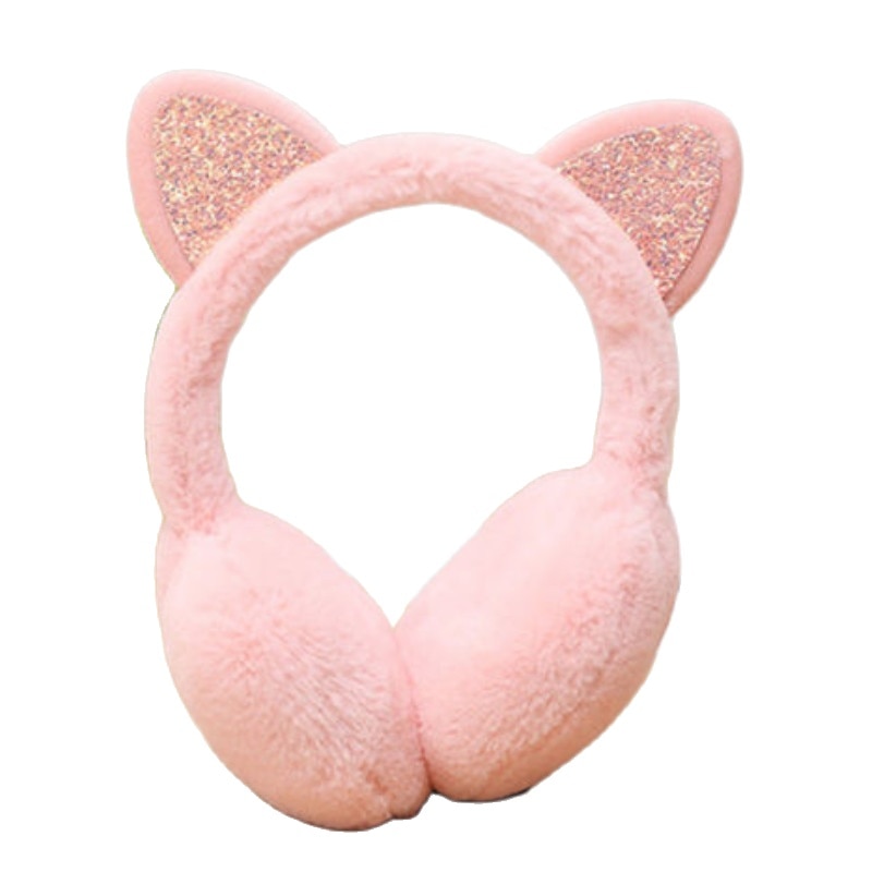 Girl Cat Earmuffs Fur Warm For Winter Women Ear Protect Cute Faux Soft Fluffy Earcap