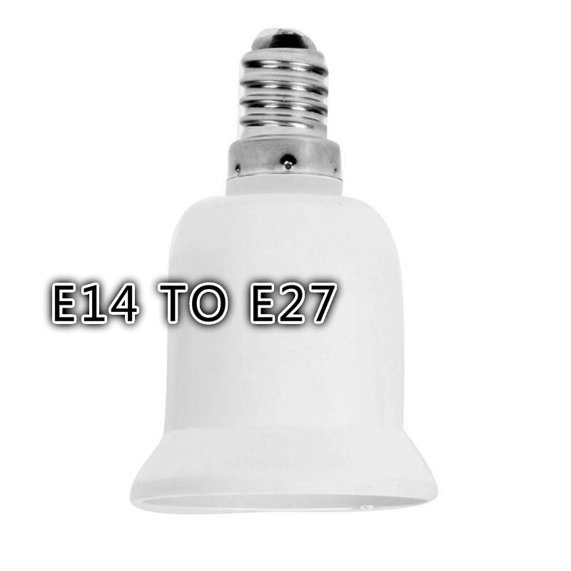 1pcs Home Travel Converter E14 TO E27 Adapter Conversion Socket Fireproof Socket Lamp Holder Converters Lighting Accessories