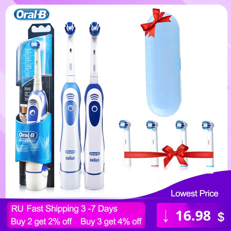 Oral B Electric Sonic Toothbrush Adult Pro-Health Dental Precision Clean Soft Brush Refill Rotary Battery Toothbrush DB4010/4510