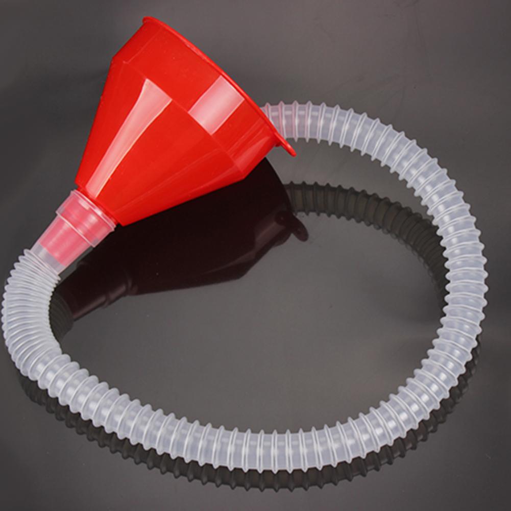 Universal Car Motorcycle Truck Vehicle Plastic Oil Filling Funnel with Soft Pipe
