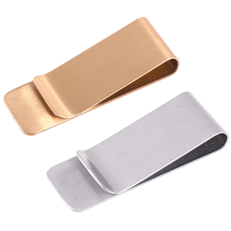 Slim Stainless Steel Men Purse Cash Money Clip Wallet Credit Card Holder