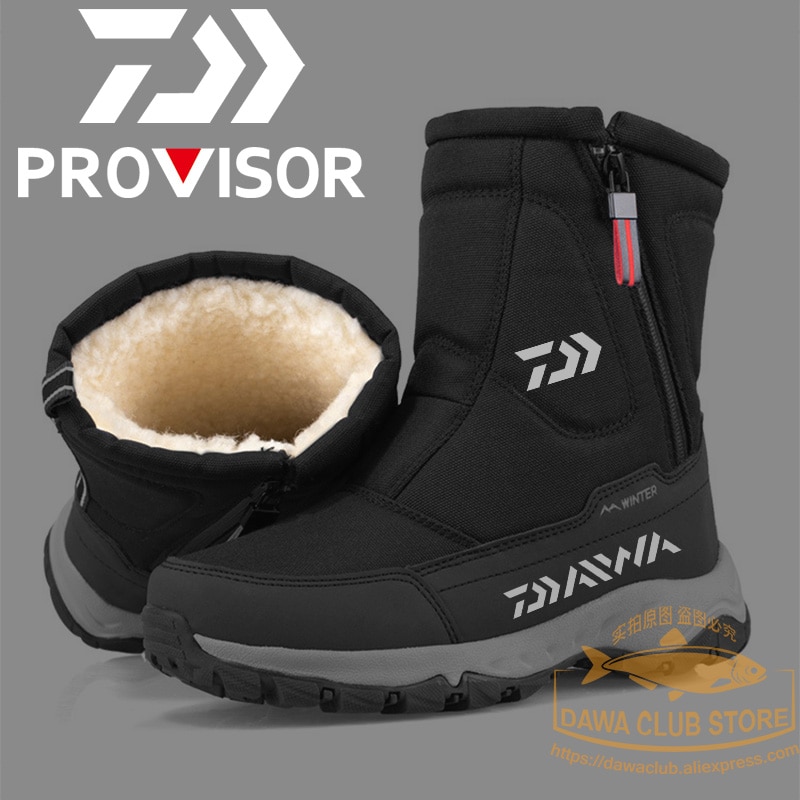 2021 New Snow Boots Daiwa Fishing Shoes Breathable Non-slip Shoes Winter Outdoor Warm Boots Waterproof Boots Fishing Snow Boots