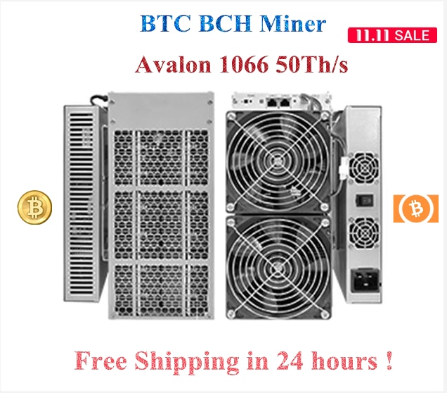 Free Shipping Avalon 1066 50Th/s sha256 More Economical than AntMiner S17+ S17e T17+ E3 Z9 Z11 Z15