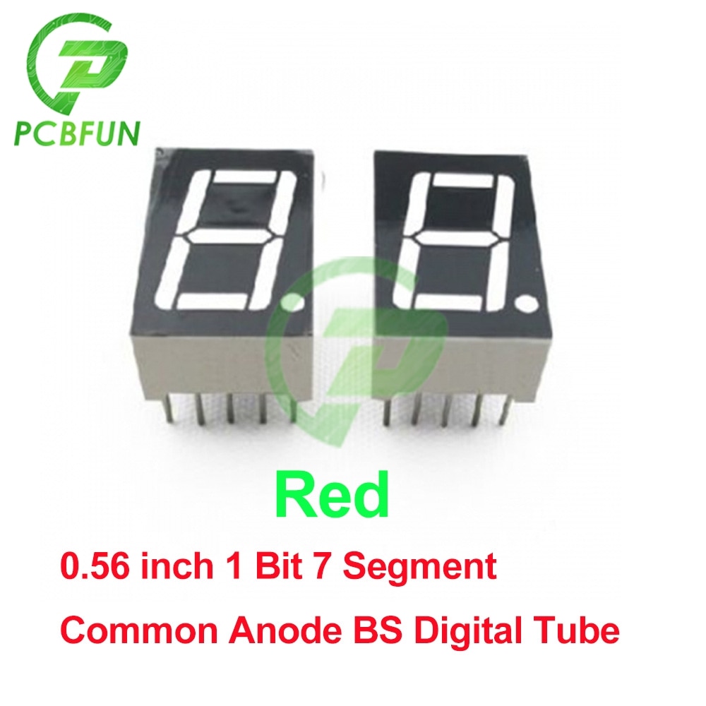 0.56 inch LED display 7 Segment 1 Bit/2 Bit/3 Bit/4 Bit Digit Tube Red/Blue Common Cathode / Anode BS Digital LED Display Module