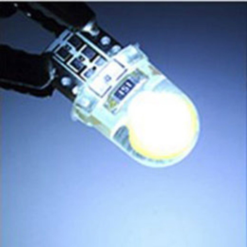 Car Led Bulb T10-cob Width Lamp Silicone Crystal Lamp