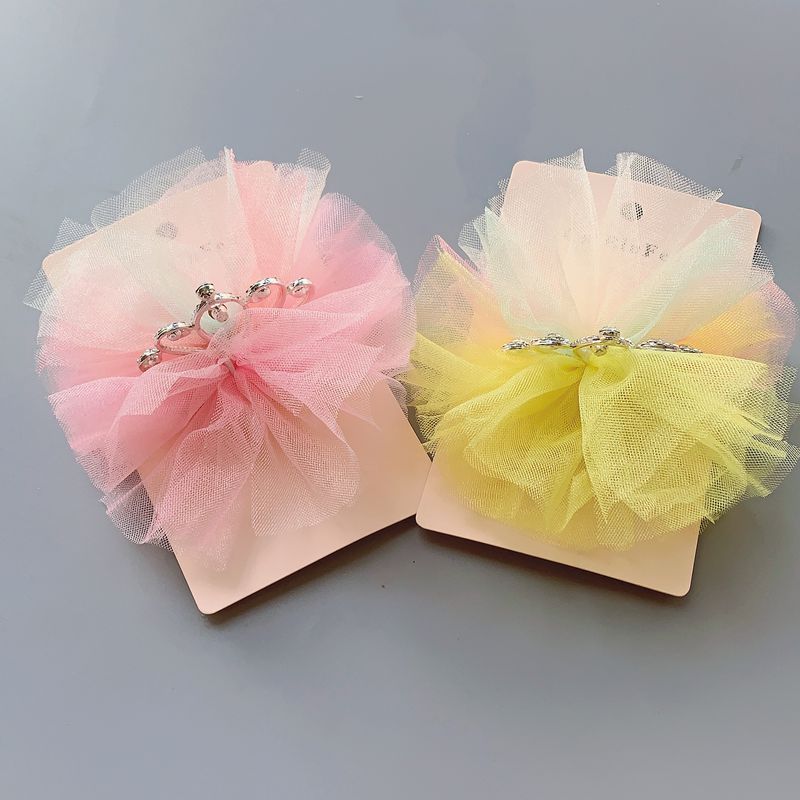 New children's hair accessories mesh children's press clip