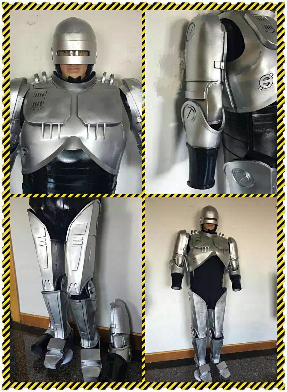 Technology space Custom silver wearable armor futuristic suit police soldier costume cosplay robot costumes