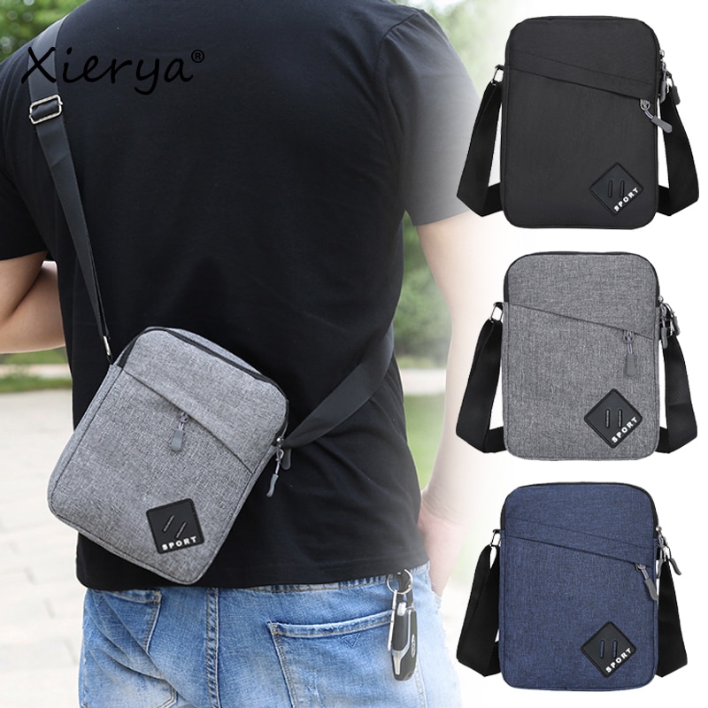 Xierya Men Bag Messenger Bags Backpack Shoulder Bag Mens Simple Waterproof Crossbody Bag Travel Bag Mini Bags Satchel Bag