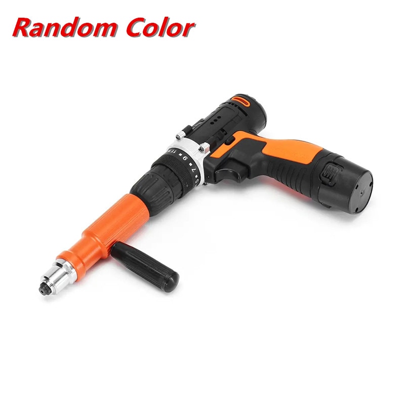 Upgraded Electric Rivet Nut Gun Cordless Riveting Tool Drill Adapter for Electric Drill With 100Pcs 3.2mm Rivets