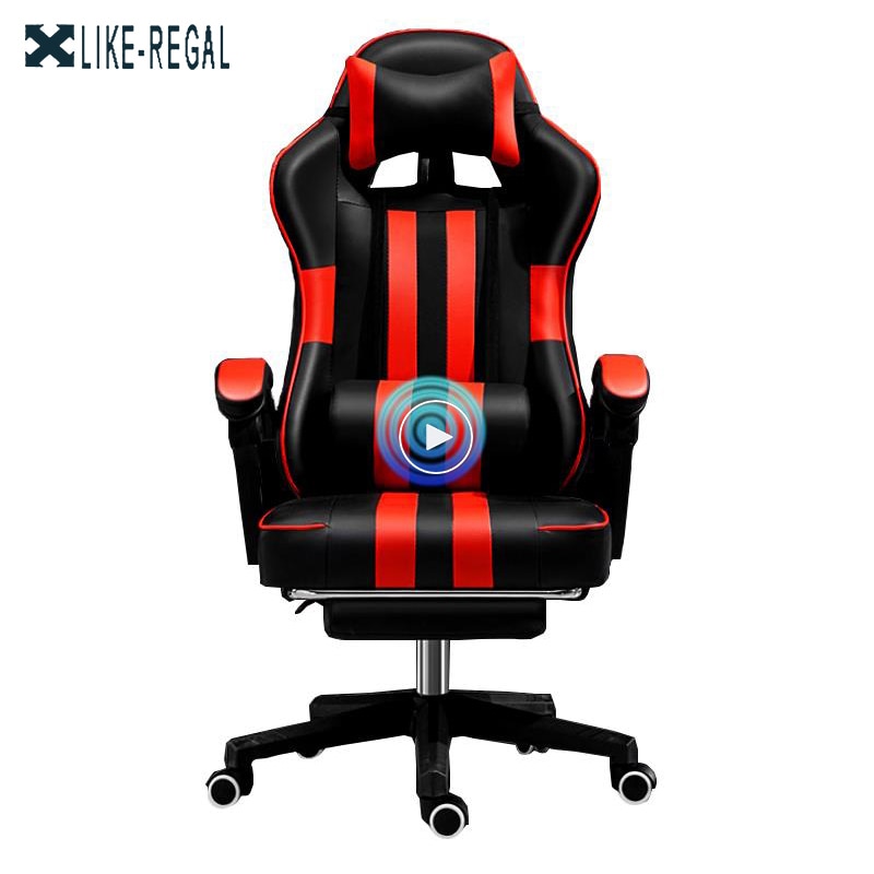 New arrival Racing synthetic Leather gaming chair Internet cafes WCG computer chair comfortable lying household Chair