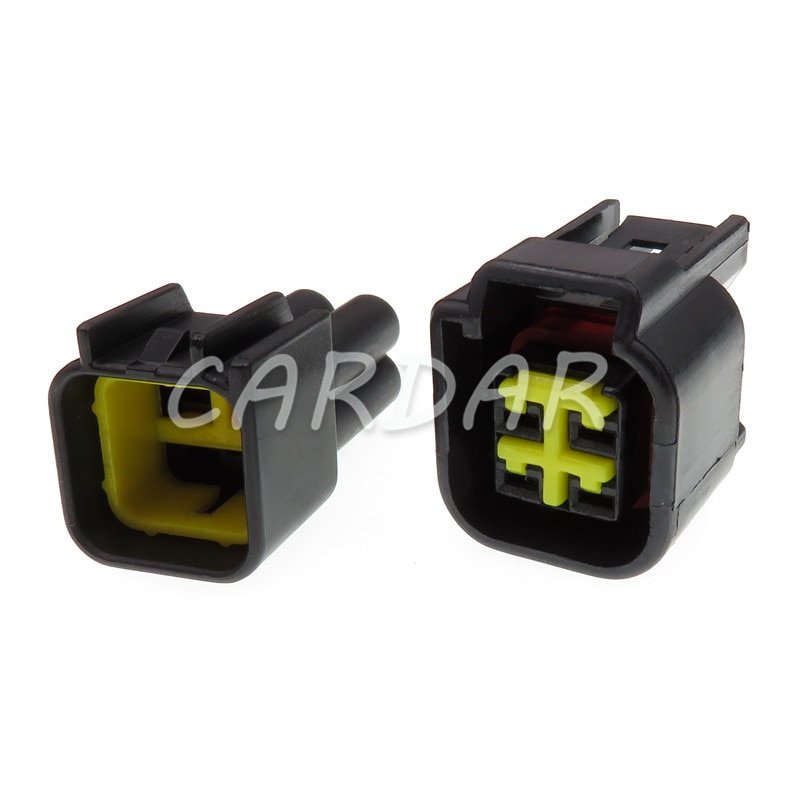 1 Set 4 Pin FWY-C-4F-B Auto Connector Waterproof Electrical Wiring Socket Connector 12444-5504-2 Ignition Coil Plug For Ford