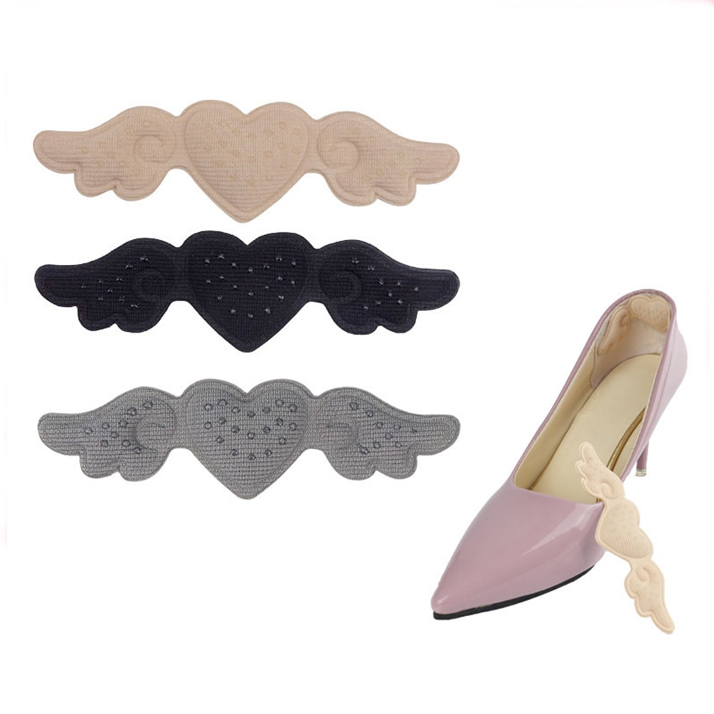 Women Insoles For Shoes High Heels Butterfly Adjust Size Heel Liner Grips Protector Sticker Pain Relief Foot Care Insert Cushion