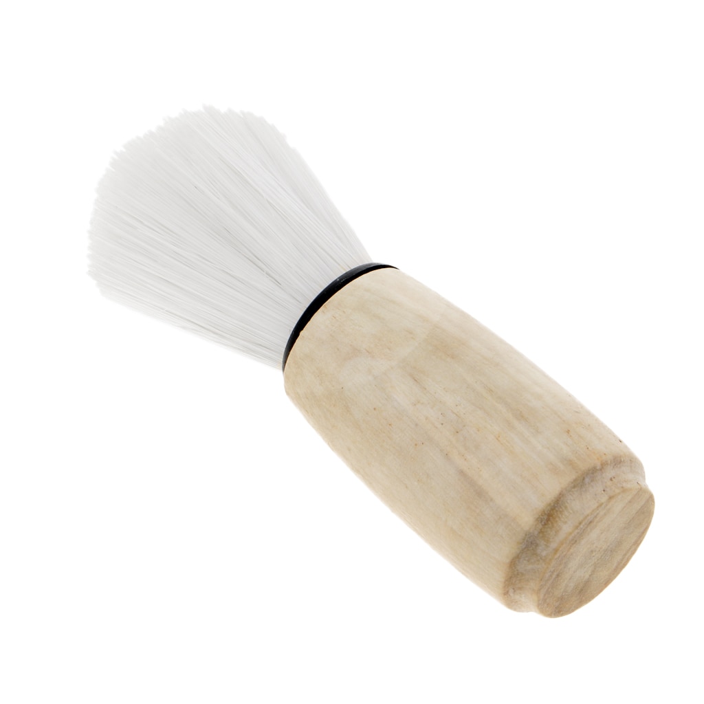 Mens Beard Mustache Shaving Brush Boar Neck Duster Salon Barber Tool