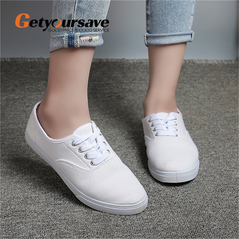 Women Shoes Ladies Sneaker Flat For Woman Off White Casual Sneakers Big Size Canvas Designer Shoe 2020 Spring Autumn