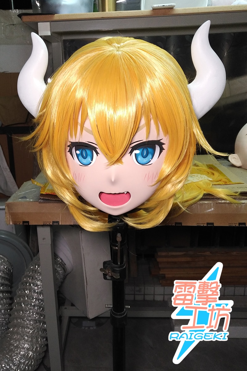 (X-KM193)Quality Handmade Female/Girl Resin Japanese Cartoon Character Animego Cosplay Kigurumi Mask Crossdresser