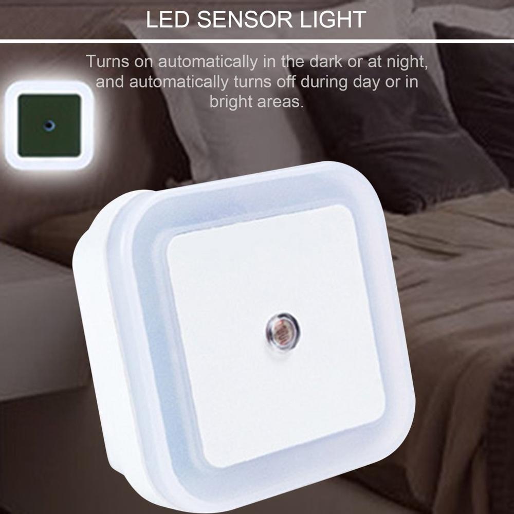 New Intelligent LED Induction Lamp Square Shape Wall Light Night Light Automatic Switch Light Sensor Bedroom Household Supplies