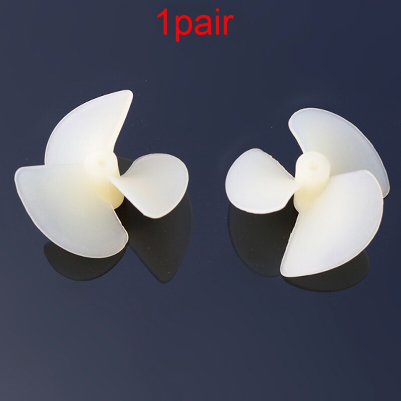 1Pair Dia 28mm 36mm 42mm Three Leaf Full Immersion Propeller Electric Nylon Paddle 3 Blade CW CCW Prop for DIY RC Boat 2mm Shaft