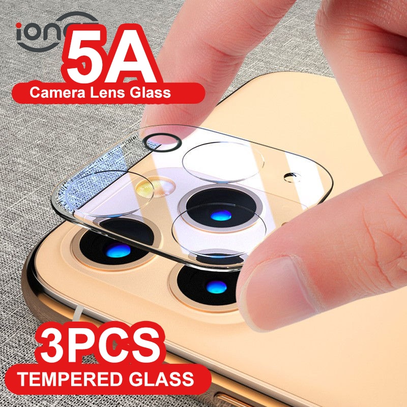 3PCS 5A Camera Lens Glass For iPhone 12 Pro camera protector Screen on iPhone 11 camera protector 12 mini Max Tempered Glass