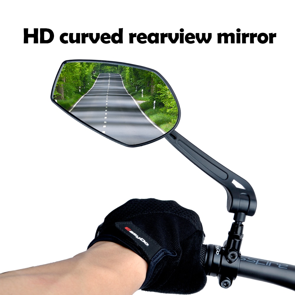 Etook Bicycle Rearview Handlebar Mirrors 360 Degree Rotate Cycling Rear View MTB HD Reflecter Bicycle Accessories