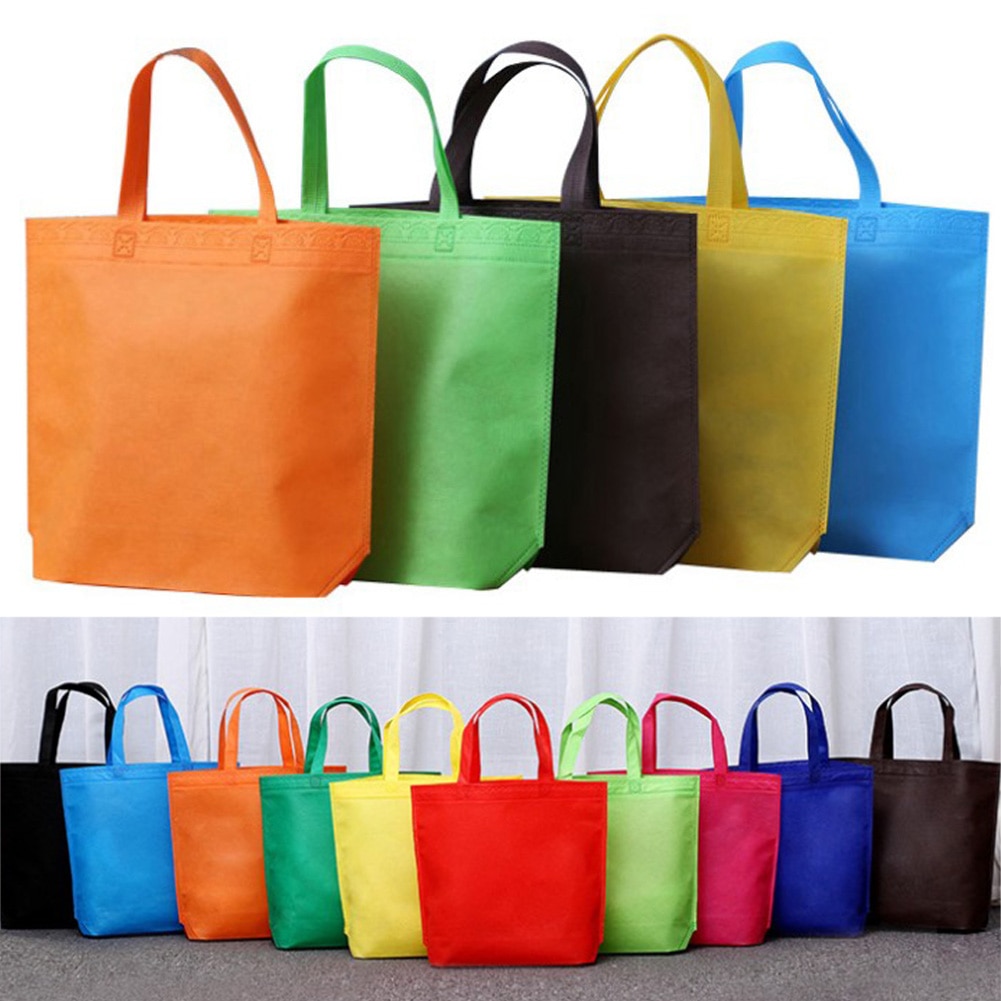 Reusable Shopping Bag Foldable Tote Grocery Bag Large Capacity Non-Woven Travel Storage Eco Bags Women Shopping Handbag