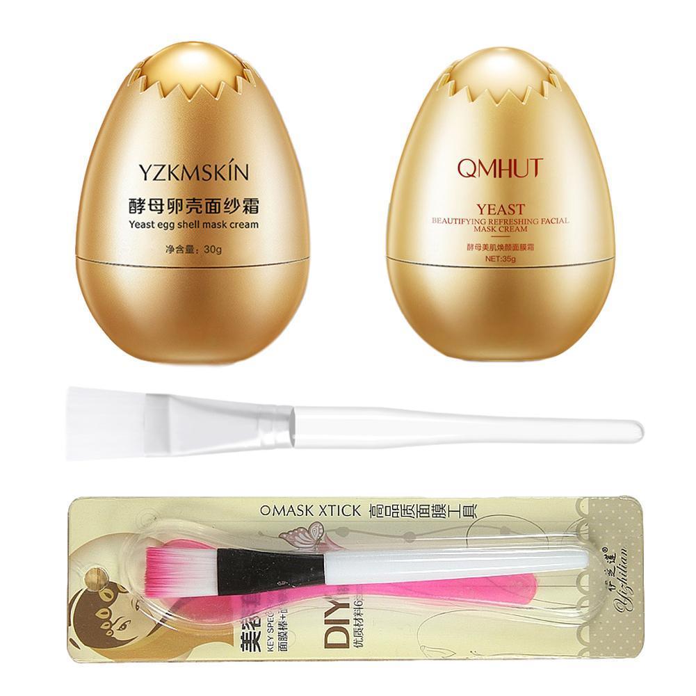 Yeast Egg Shell Mask Egg Mask Anti Aging Sleeping Mask Face Moisturizing Skin Remove Treatment Cream Care B0F6