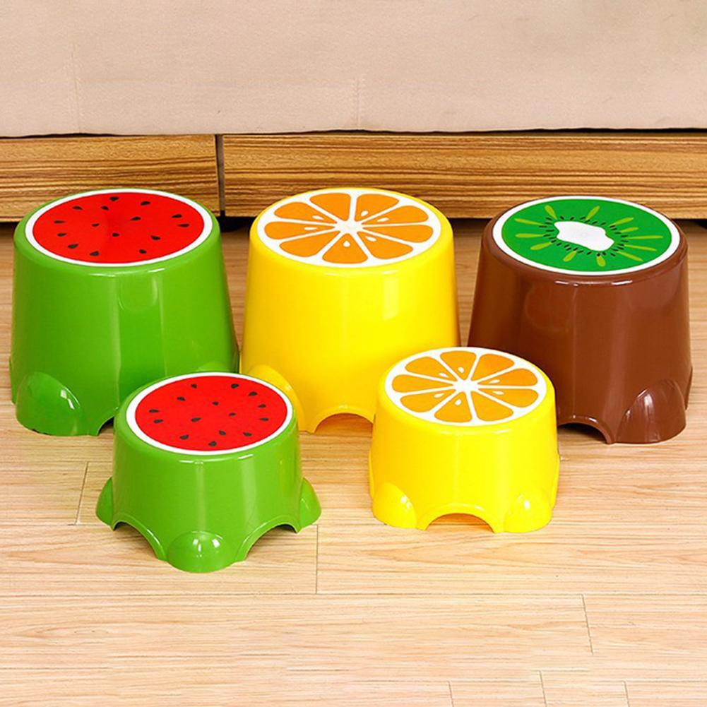 HOT SALES !!! Plastic Cartoon Fruit Pattern Anti-Slip Baby Children Toilet Bathroom Foot Stool Wholesale Dropshipping