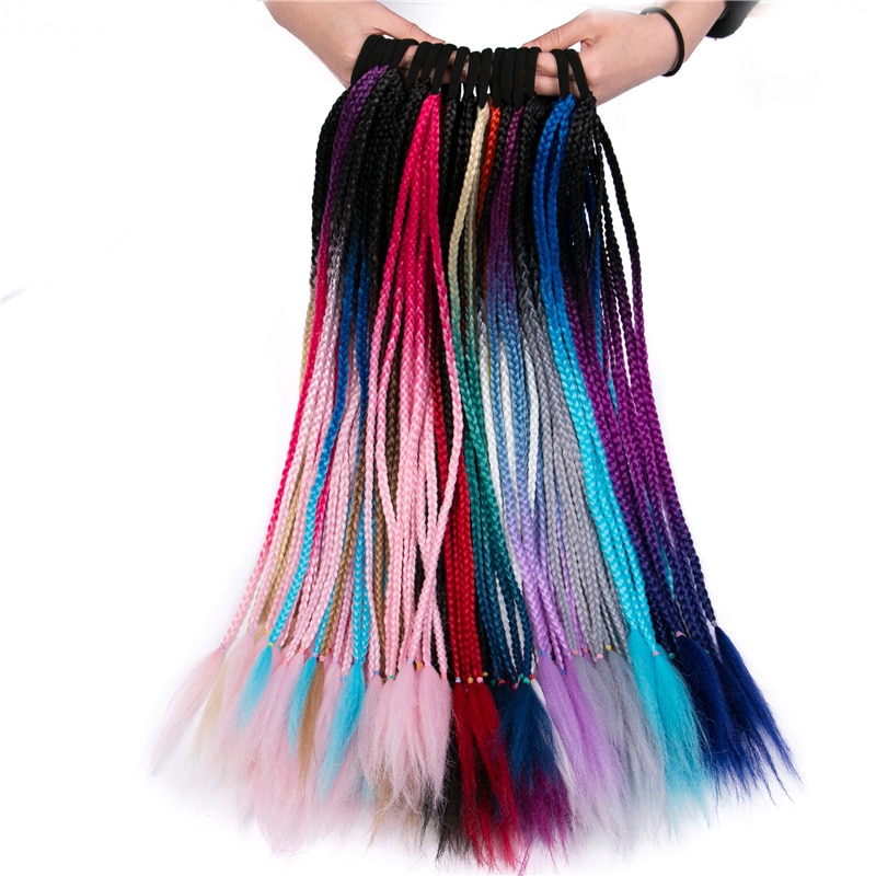 Maelove Wig Ponytail Hair Ropes Kids Twist Braid Rope Headdress Hair Braider Elastic Hair Band Rubber Band Hair Accessories Wig