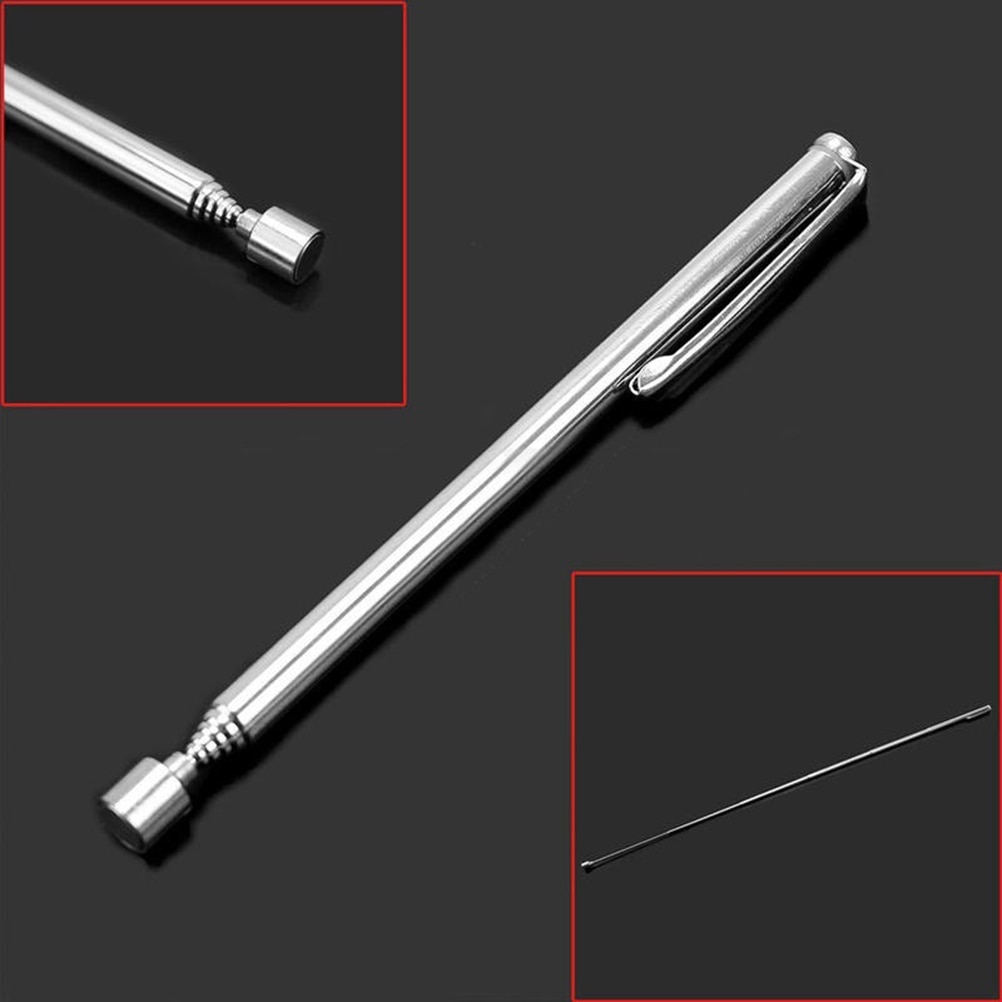 1PCS Adjustable Portable Length Silver Tone Telescopic Magnetic Pen Pick Up Nuts and Bolts Promotion Handheld Tools