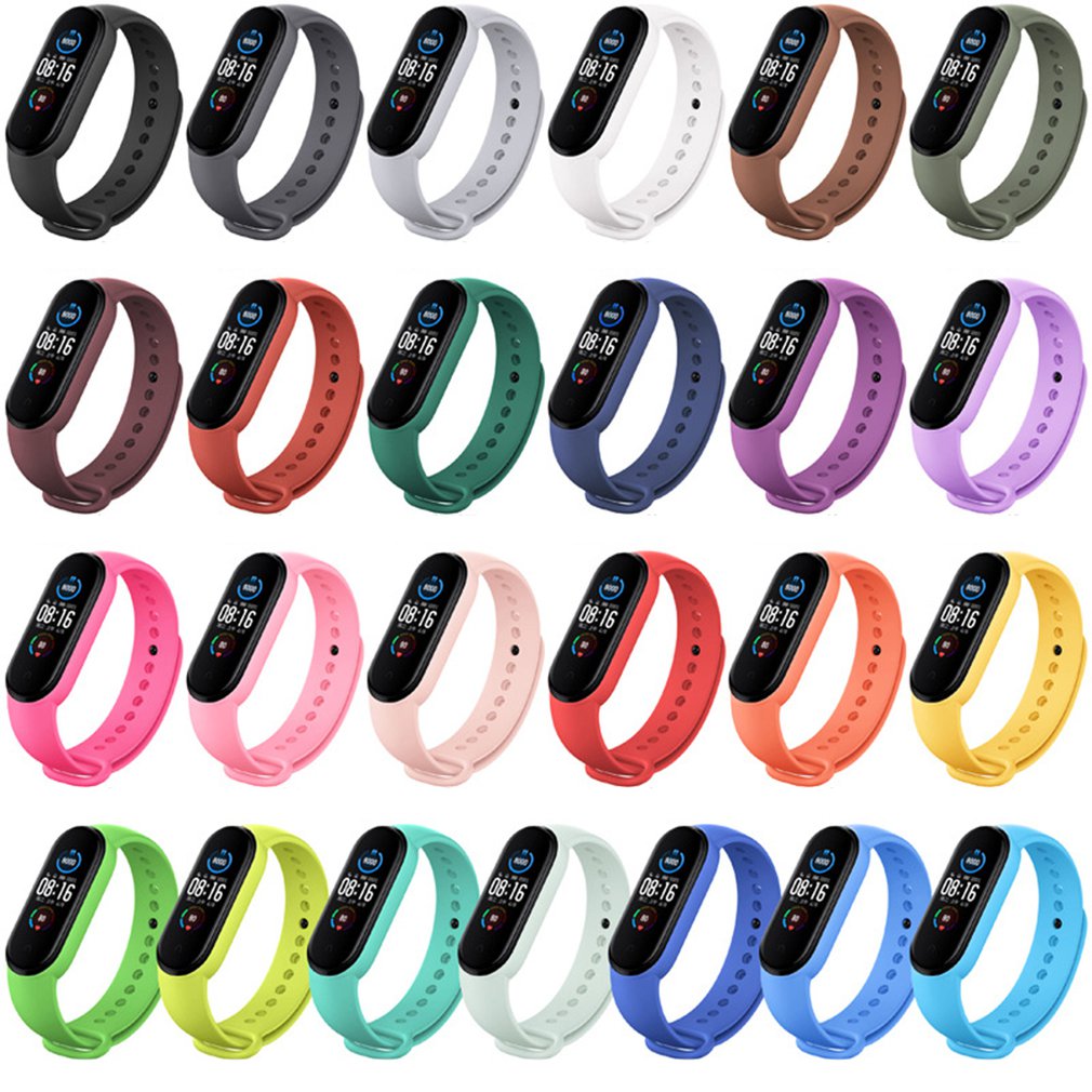 Suitable For Xiaomi Mi Band 5 Strap Band 5 Silicone Wristband Bracelet Xiaomi Mi Band 5 Wrist Straps For Xiaomi Mi Band 5 Nfc