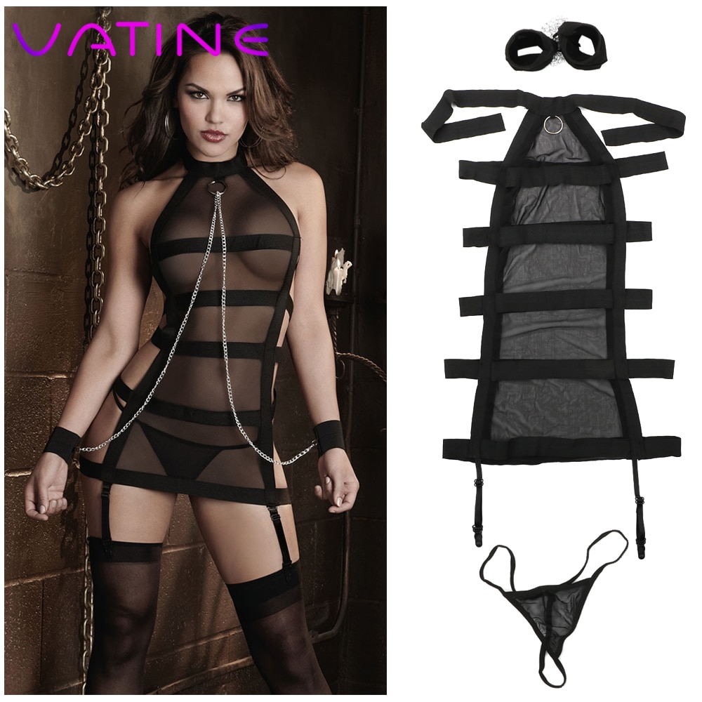 VATINE For VIP Link 50/100/150 pcs Sexy Mesh Open Crotch Handcuffs Exotic Costumes Sexy Lingerie Adult Toy