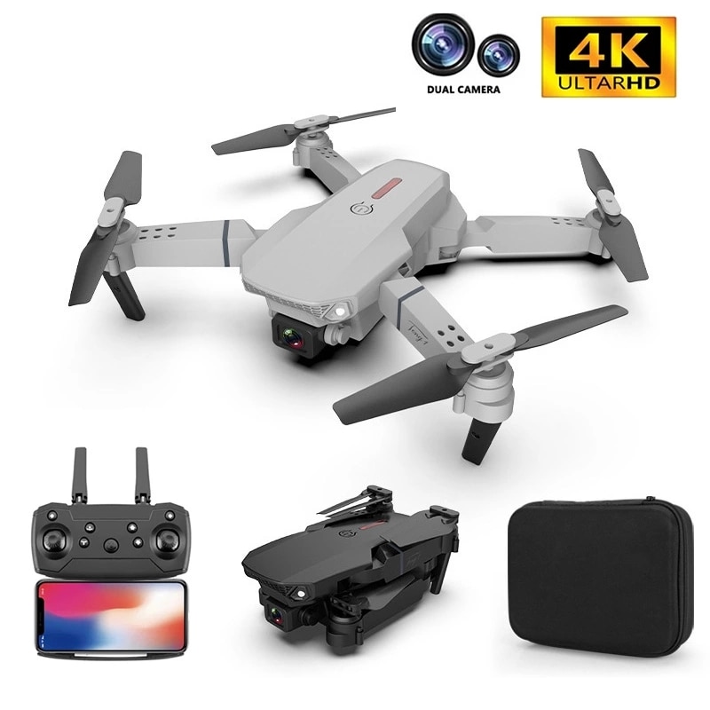 2021 NEW Drone 4K 1080P HD Camera WiFi Fpv Air Pressure Altitude keep Black And Gray Folding Quadcopter Professional RC Dron Toy