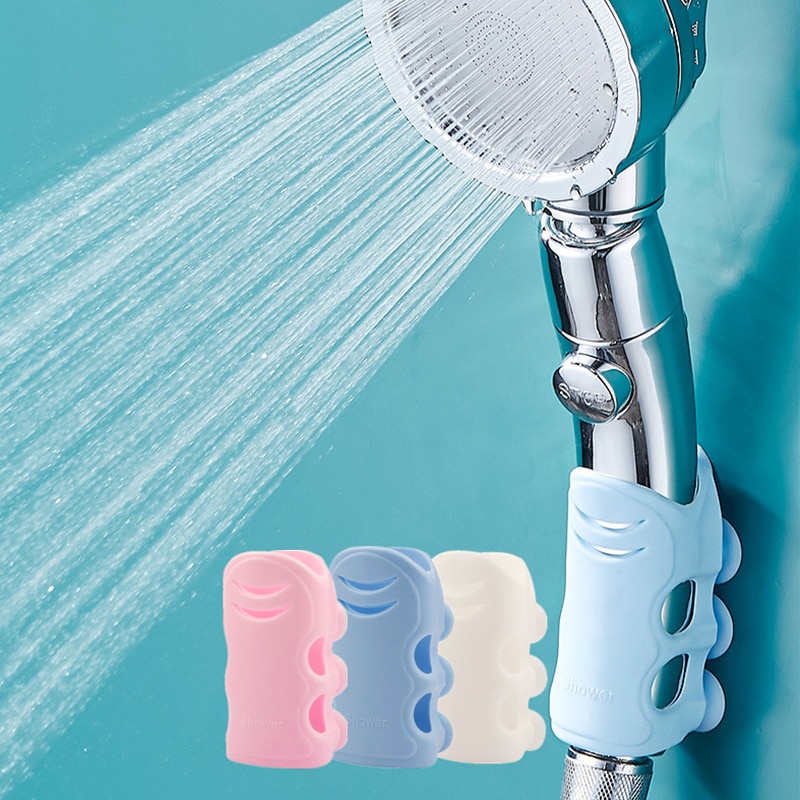 Shower Head Holder suction cup Reusable Durable Removable Silicone Shower Handheld Bathroom Tool Wall Rack Stand