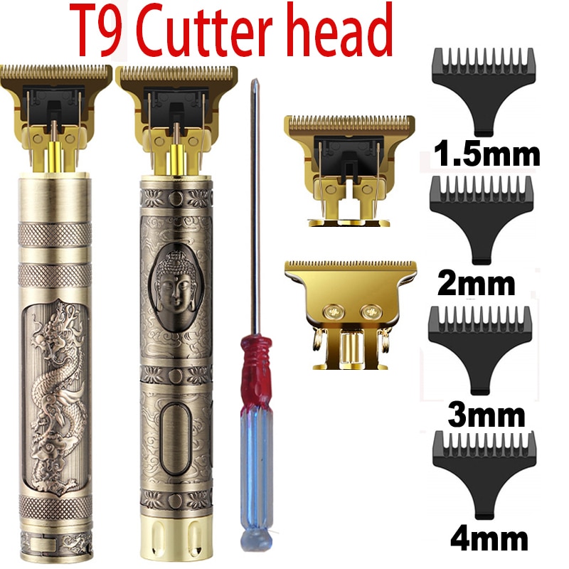 2020 T9 Hair Trimmer Barber Hair Clipper Cordless Hair Cutting Machine Beard Trimmer Shaving Machine Electric Razor Men Shaver