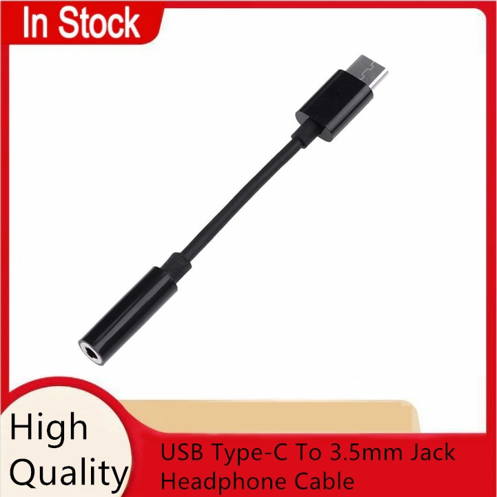 USB Type-C To 3.5mm Jack Headphone Cable Audio Aux Cable Adapter For Xiaomi Huawei Mobile Phone Adapters Converters