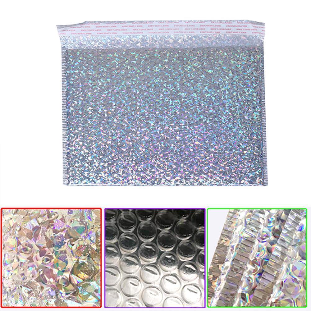 Bubble bag Silver Envelope Foam Foil Shipping Bag Packaging Waterproof Envelopes Mailer Anti-Vibration Bag Mailing U9U4