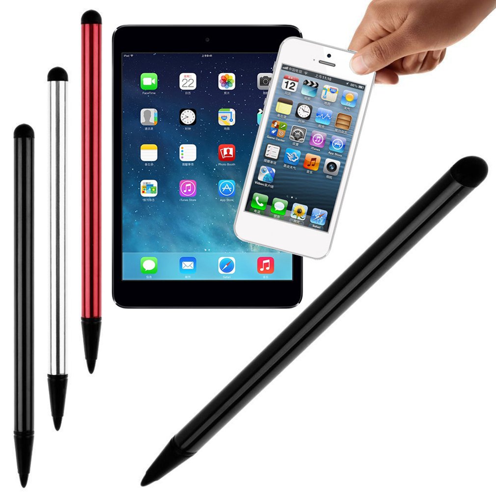 1pcs Mobile Phone Compatibility Touch Screen Stylus Ballpoint Metal Handwriting Pen Suitable For iPhone Samsung Tablet Phone