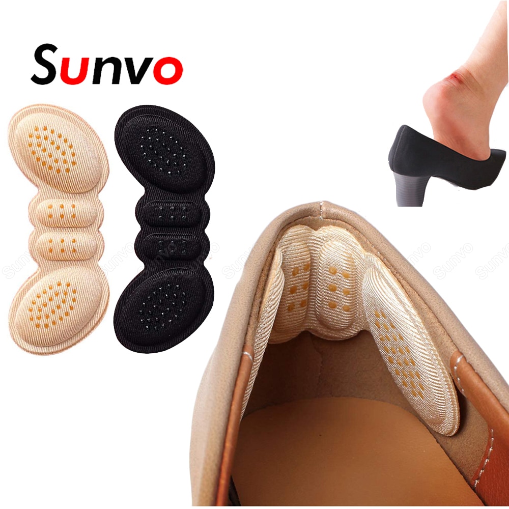 Sunvo Shoe Heel Pads for Women High Heel Shoes Insert Insole Adhesive Liner Grip Heels Protector Sticker Foot Pain Care Cushion