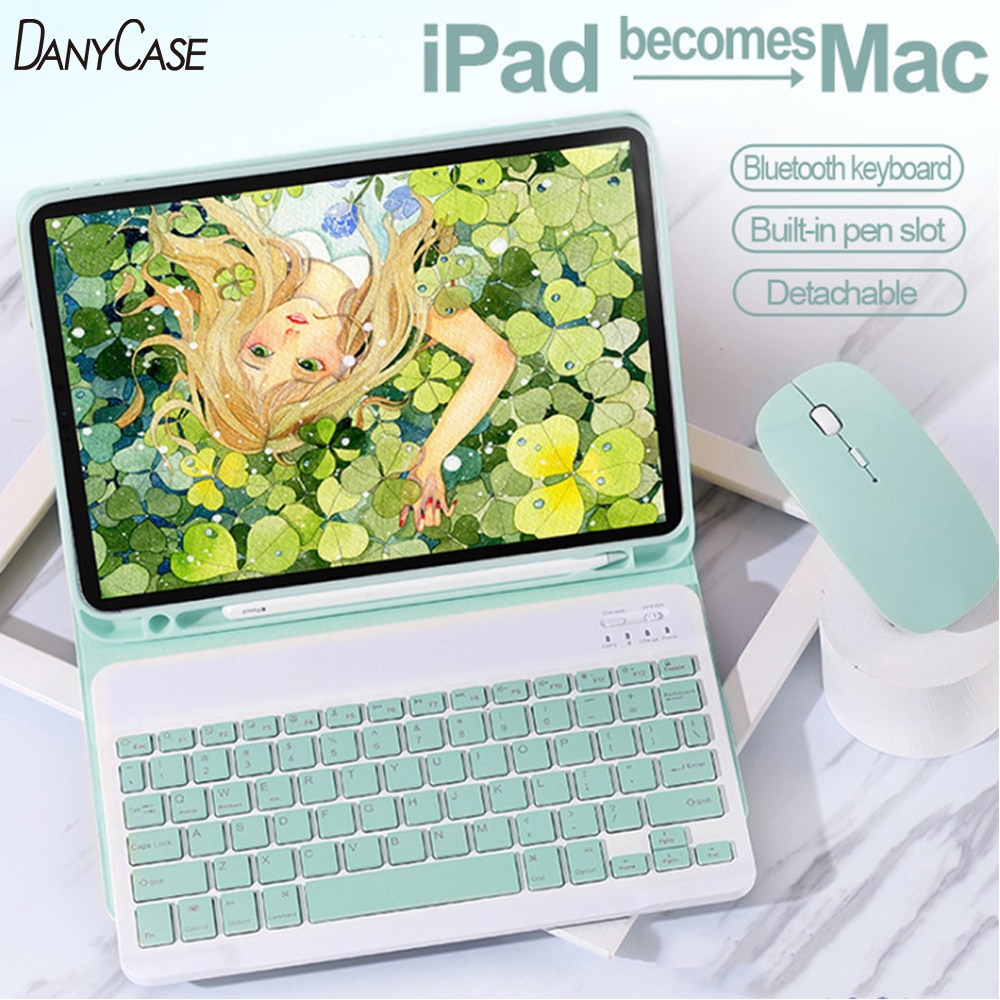 for ipad keyboard case 2019 2020 10.2 ipad air 2 3 4 10.5 10.9 Pro 9.7 10.5 11 2017 2018 9.7 5 6th Cover