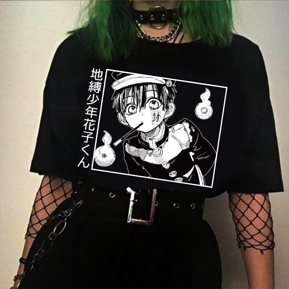 Anime Toilet Bound Hanako Kun Printed Short Sleeved T-shirt Unisex