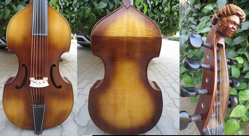 Baroque style SONG Brand Maestro 6 strings 27" carving scroll viola da gamba