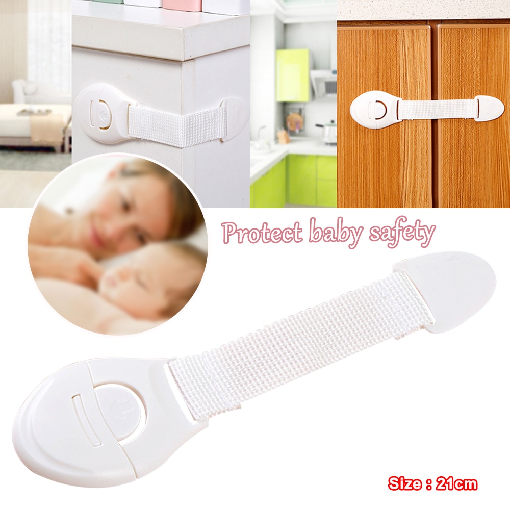 Baby Safety Lock Cabinets Drawer Child Lock Baby Proofing Plastic Lock Children Protection Cupboard Clips Kids Security 2
